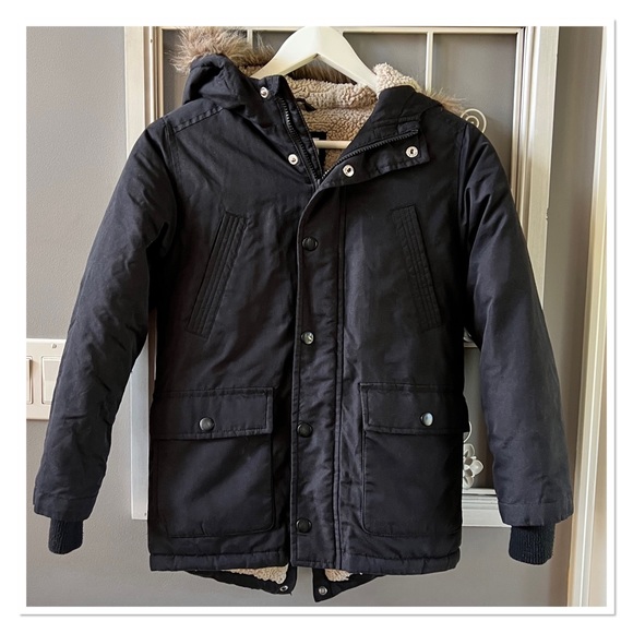 OLD NAVY Kids Black Fall- Winter Jacket - Picture 1 of 9
